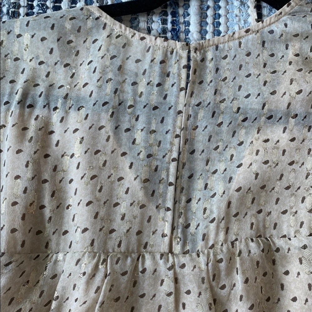 Shoshanna Dress Size 8. Cream and gold. - Picture 6 of 8